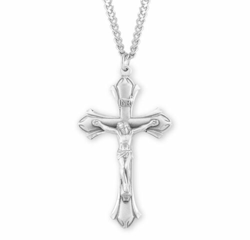 Sterling Silver Flare End Crucifix