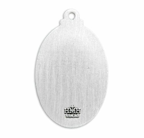 Saint Christopher Oval Sterling Silver Medal - Image 3