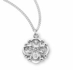Sterling Silver 4-Way Medal