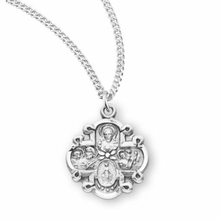 Sterling Silver 4-Way Medal