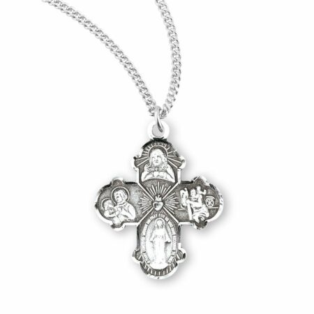 Sterling Silver 4-Way Medal
