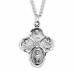 Sterling Silver 4-Way Medal