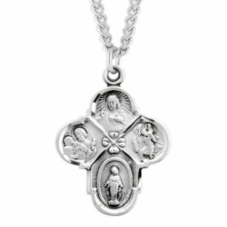 Sterling Silver 4-Way Medal