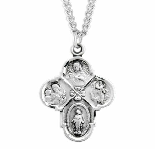 Sterling Silver 4-Way Medal