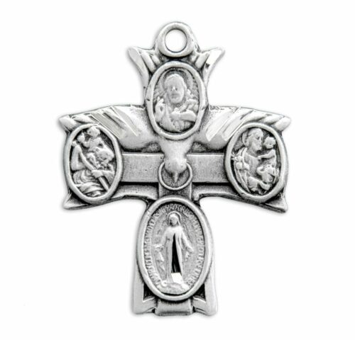 Sterling Silver 4-Way Medal - Image 2
