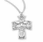 Sterling Silver 4-Way Medal
