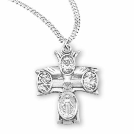 Sterling Silver 4-Way Medal
