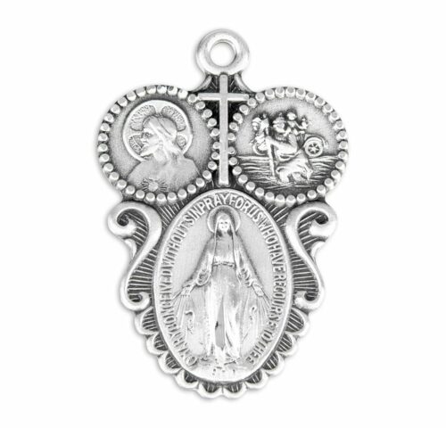 Sterling Silver 3-Way Medal - Image 2