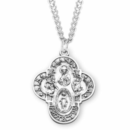 Land-Sea-Air Sterling Silver 4-way Medal
