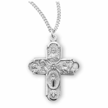 Sterling Silver 4-Way Medal