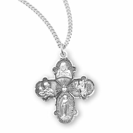 Sterling Silver 4-Way Medal
