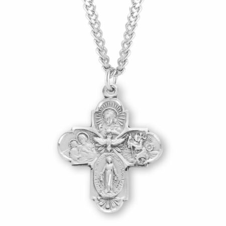 Sterling Silver 4-Way Medal
