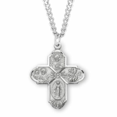 Sterling Silver 4-Way Medal