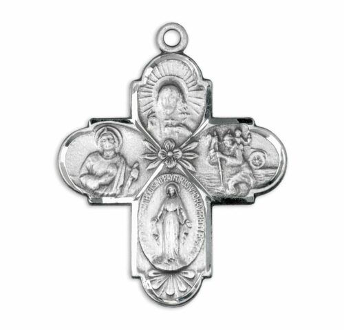 Sterling Silver 4-Way Medal - Image 2