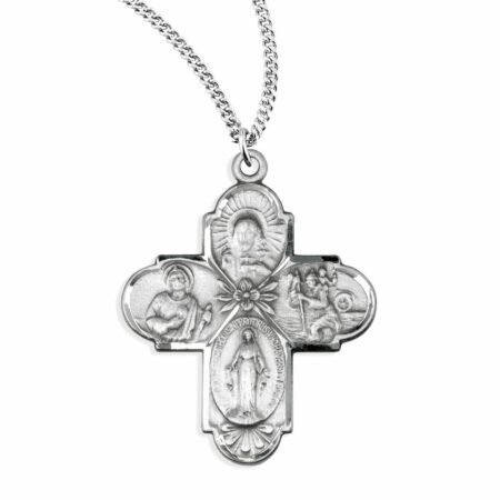 Sterling Silver 4-Way Medal