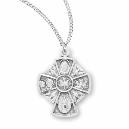 Sterling Silver 4-Way Medal