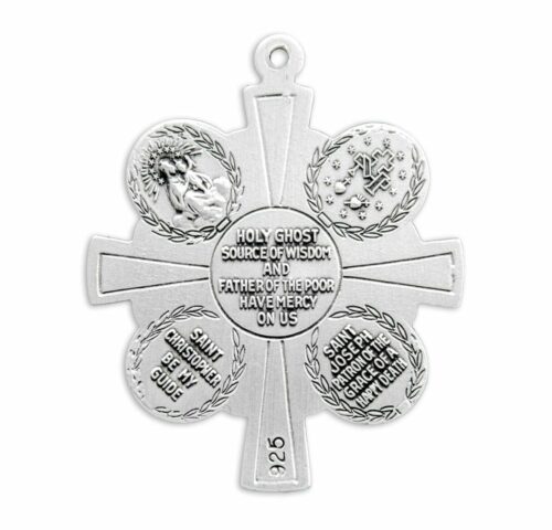 Sterling Silver 4-Way Medal - Image 3