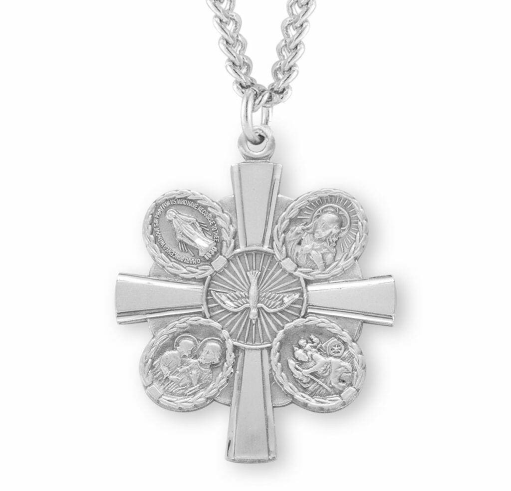 Sterling Silver 4 Way Medal Buy Religious Catholic Store