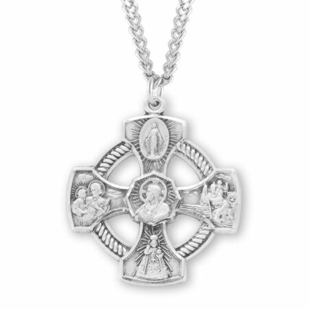 Sterling Silver 5-Way Medal