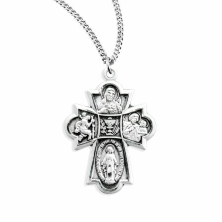 Sterling Silver 4-Way Medal