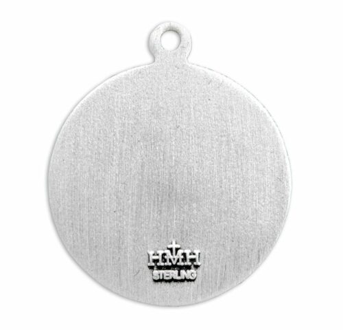 Saint Christopher Round Sterling Silver Medal - Image 3