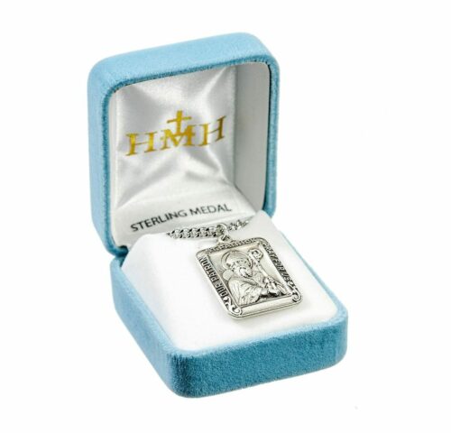 Saint Patrick Square Sterling Silver Medal - Image 3