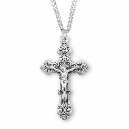 Sterling Silver Fancy Crucifix