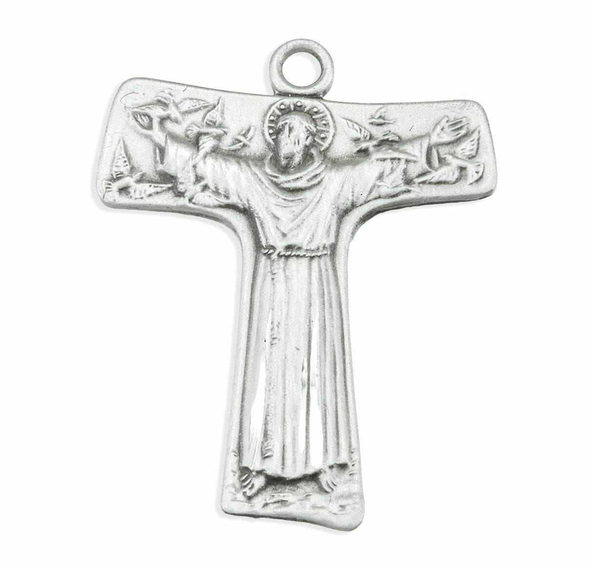 St Fancis Of Assisi Necklace - Steling Silve Paton Saint