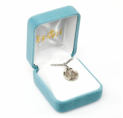 Guardian Angel Round Sterling Silver Medal - Image 4