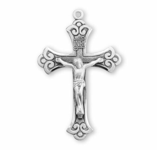 Fine Flared Sterling Silver Crucifix - Image 2