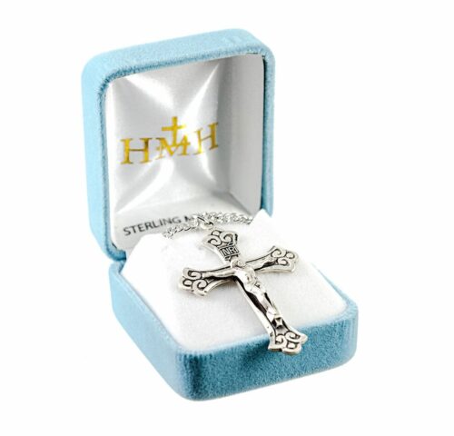 Fine Flared Sterling Silver Crucifix - Image 3