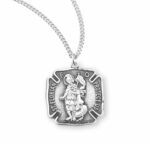 Saint Florian Sterling Silver Firefighters Medal