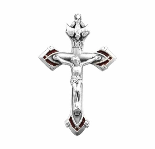 Holy Spirit Sterling Silver Crucifix - Image 2