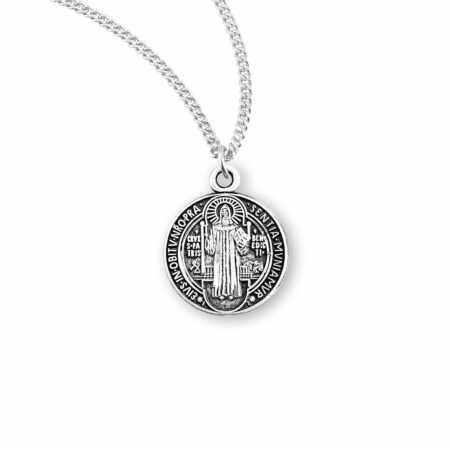Saint Benedict Round Jubilee Sterling Silver Medal