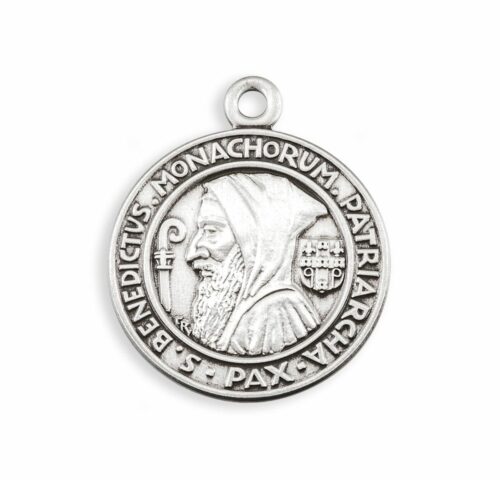 Saint Benedict Round Jubilee Sterling Silver Medal - Image 2
