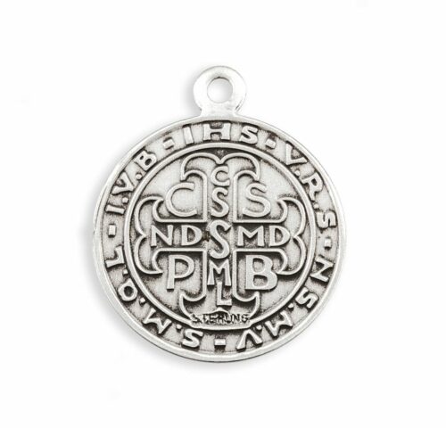 Saint Benedict Round Jubilee Sterling Silver Medal - Image 3