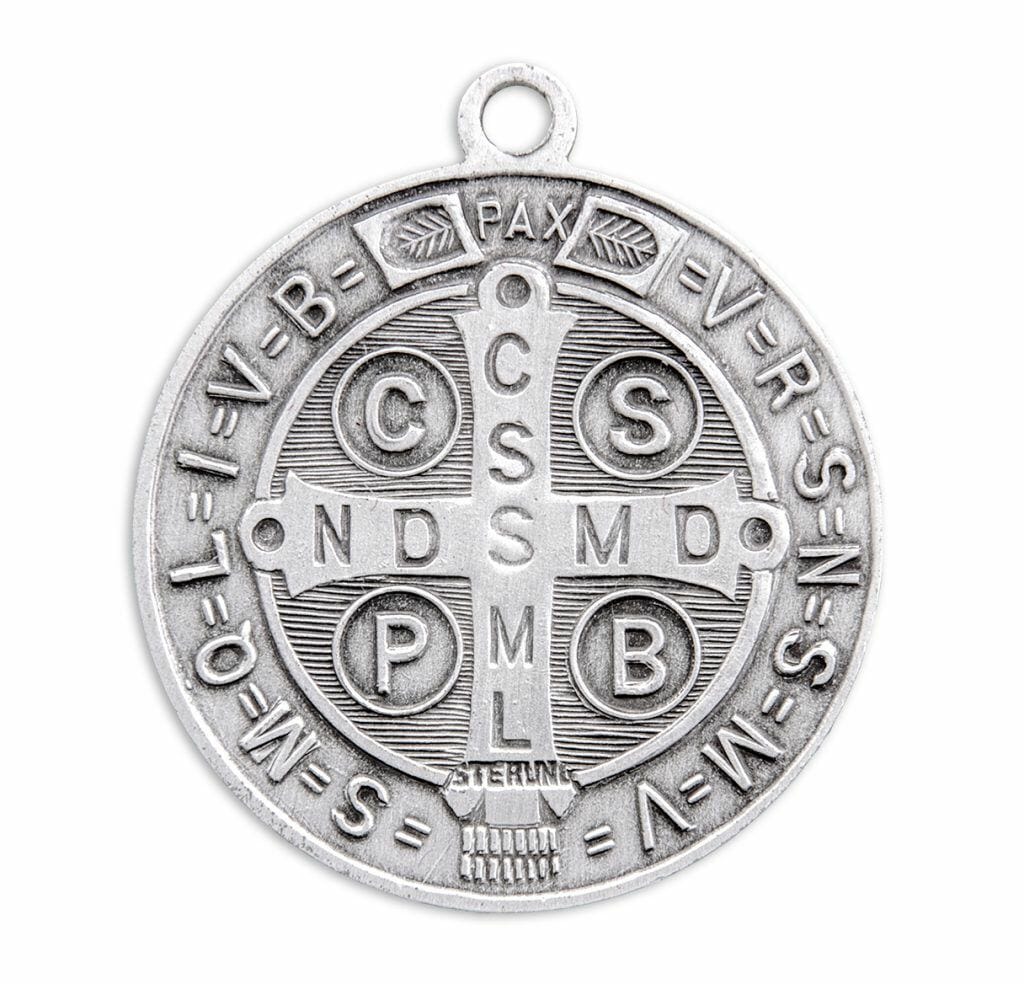 Saint Benedict Round Jubilee Sterling Silver Medal - Buy Religious ...