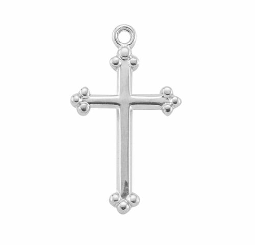 Sterling Silver Small Budded Cross - Image 2