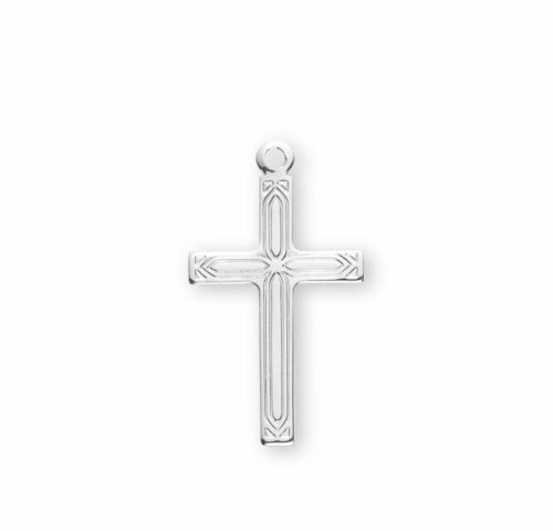 Sterling Silver Engraved Cross - Image 2