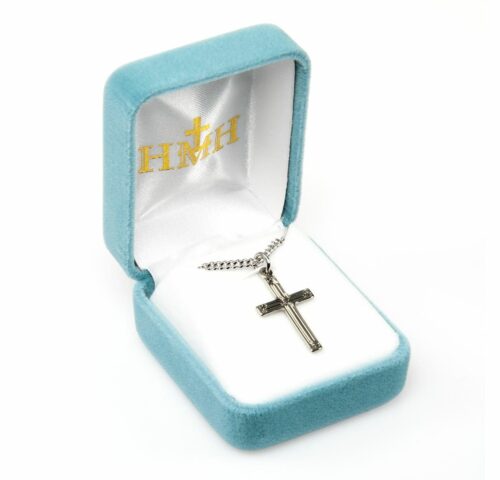 Sterling Silver Engraved Cross - Image 3