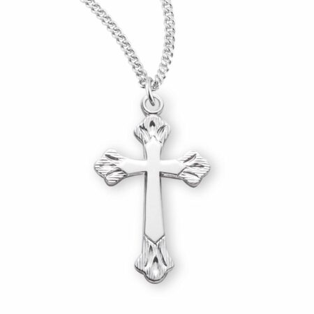 Sterling Silver Flare Tipped Cross
