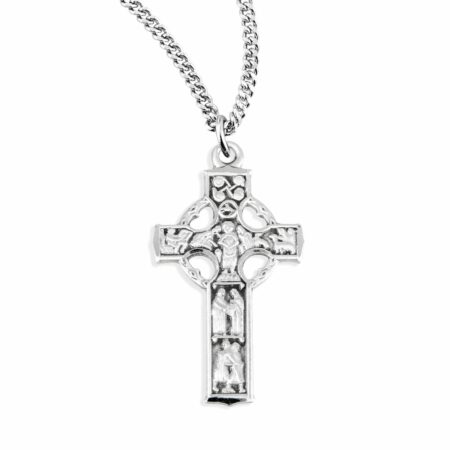 Sterling Silver Irish Celtic Cross Pendant