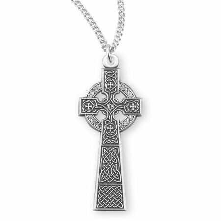 Sterling Silver Irish Celtic cross Pendant