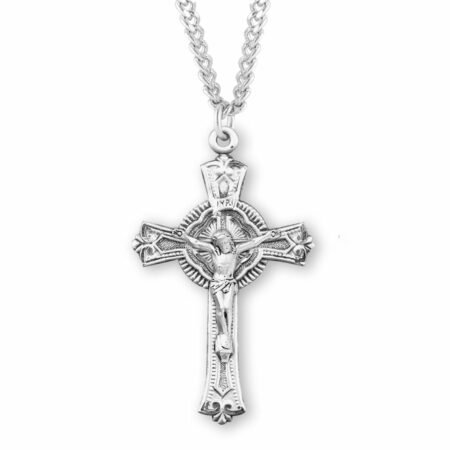 Sterling Silver Fine Detailed Crucifix
