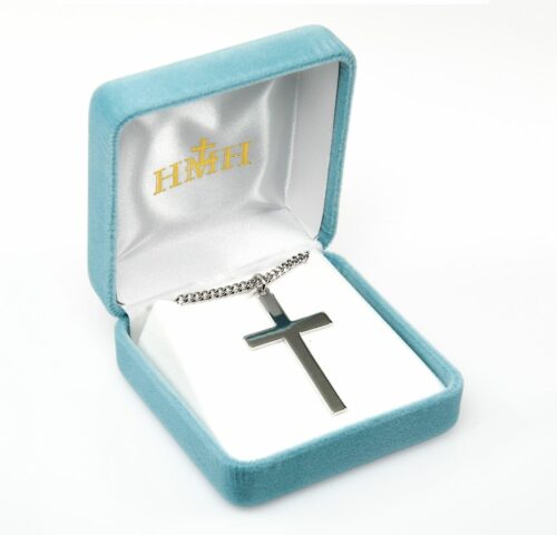 Sterling Silver High Polished Latin Style Cross - Image 3