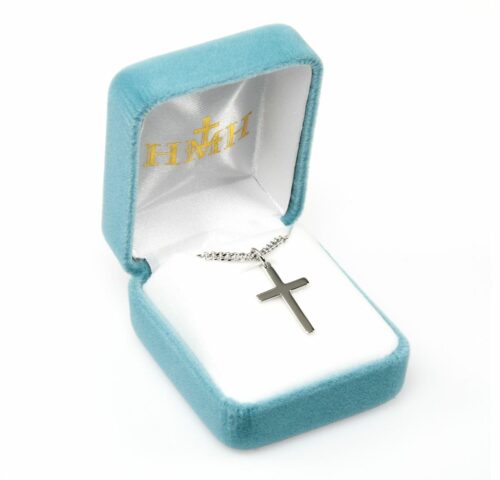 High Polished Sterling Silver Cross - Image 3