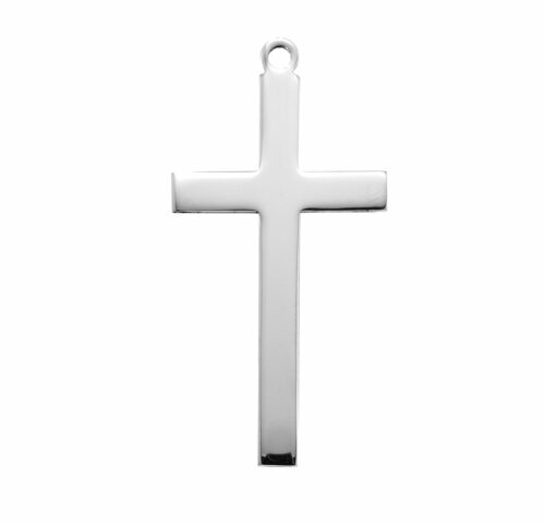 Sterling Silver High Polished Cross - Image 2