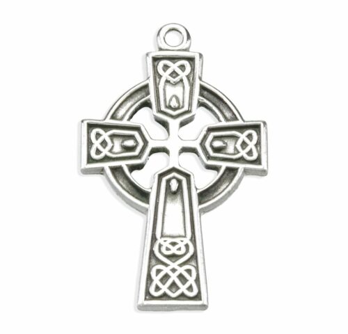 Sterling Silver Irish Celtic cross Pendant - Image 2