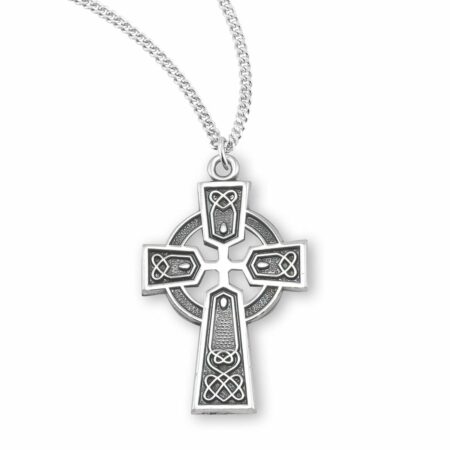 Sterling Silver Irish Celtic cross Pendant