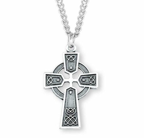 Sterling Silver Irish Celtic cross Pendant